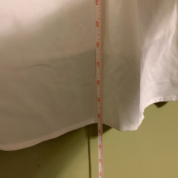 Black white collared tunic button down - Picture 7 of 7